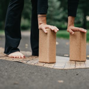 Blocos de cortiça para yoga